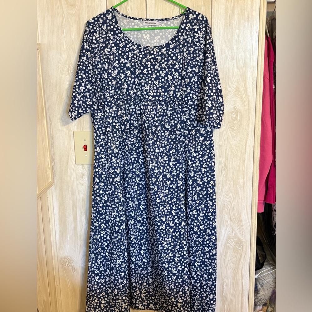 Floral Blue Dress